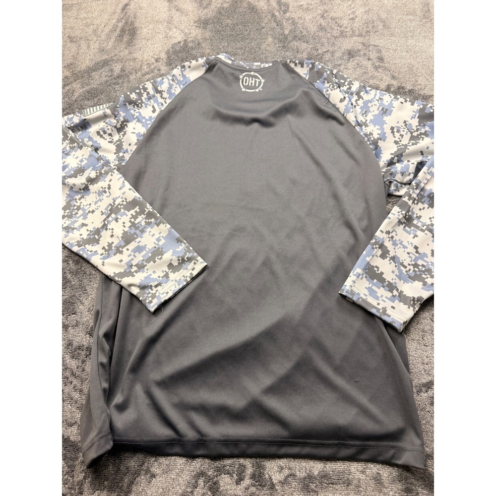 Colosseum Notre Dame Fighting Irish OHT Military Camo Long Sleeve Shirt Mens XL - Picture 9 of 9